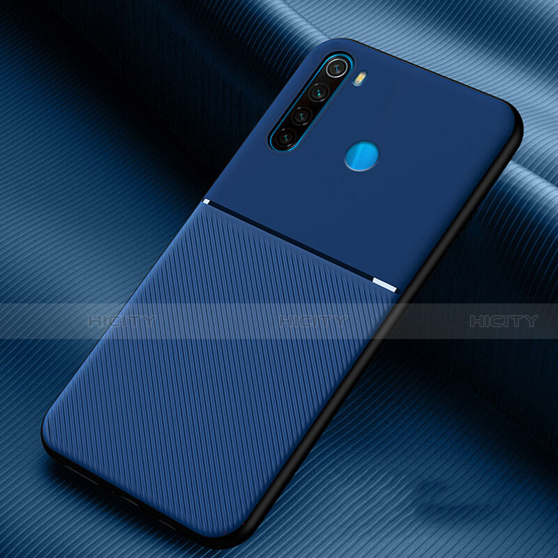 Custodia Silicone Ultra Sottile Morbida 360 Gradi Cover C06 per Xiaomi Redmi Note 8 Blu