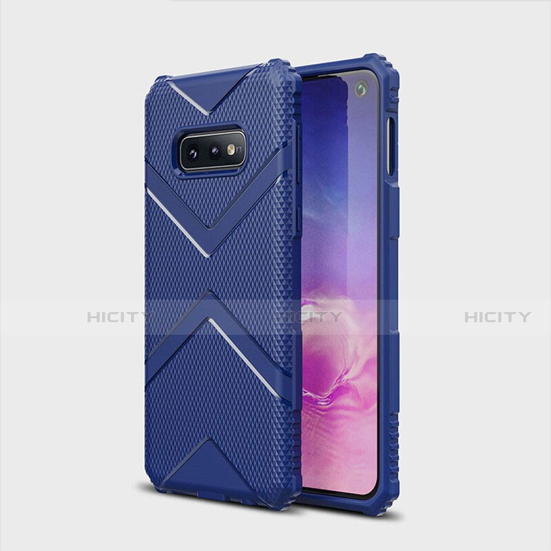 Custodia Silicone Ultra Sottile Morbida 360 Gradi Cover C07 per Samsung Galaxy S10e Blu