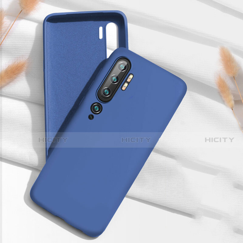 Custodia Silicone Ultra Sottile Morbida 360 Gradi Cover C07 per Xiaomi Mi Note 10 Blu