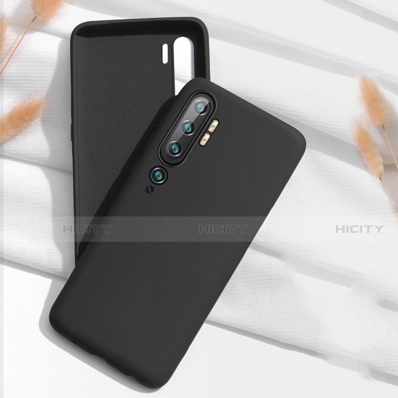 Custodia Silicone Ultra Sottile Morbida 360 Gradi Cover C07 per Xiaomi Mi Note 10 Pro Nero