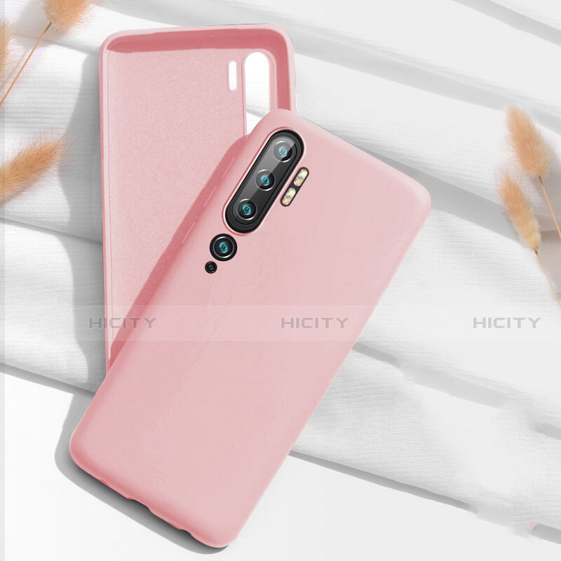 Custodia Silicone Ultra Sottile Morbida 360 Gradi Cover C07 per Xiaomi Mi Note 10 Pro Rosa