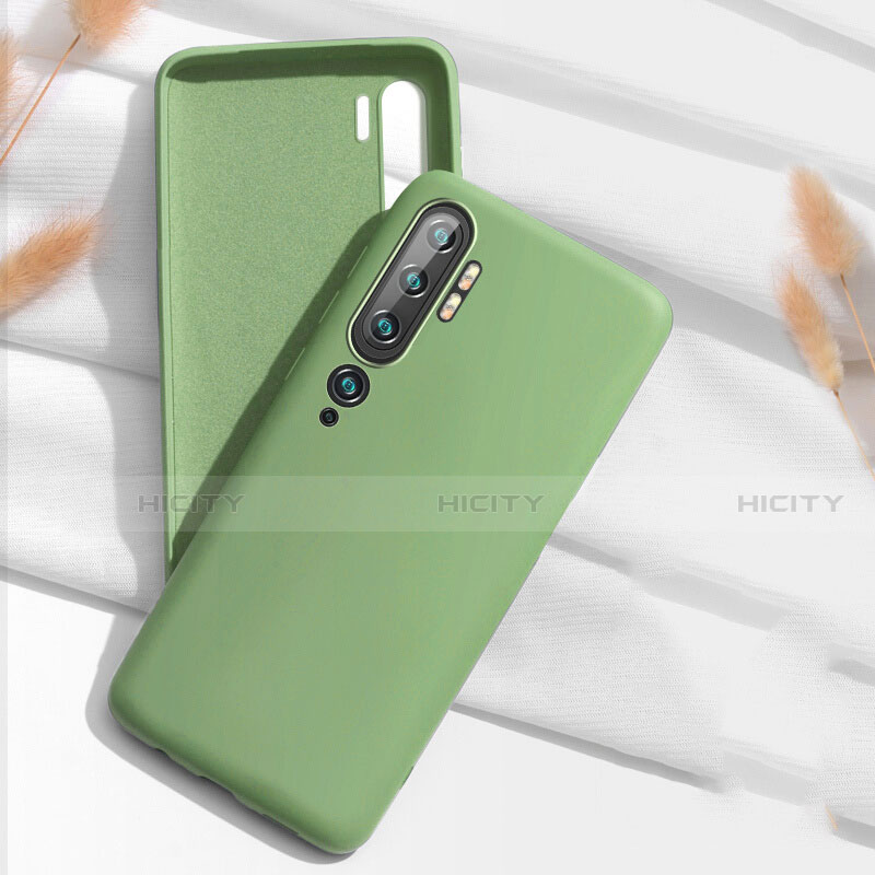 Custodia Silicone Ultra Sottile Morbida 360 Gradi Cover C07 per Xiaomi Mi Note 10 Pro Verde