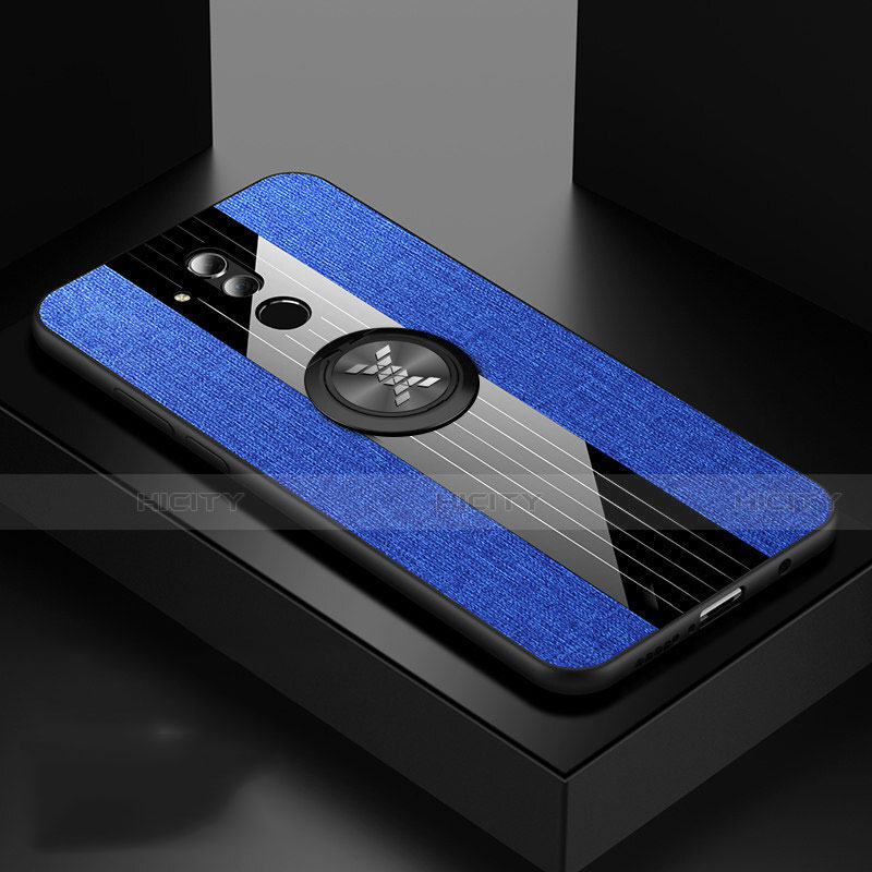 Custodia Silicone Ultra Sottile Morbida 360 Gradi Cover C08 per Huawei Mate 20 Lite Blu