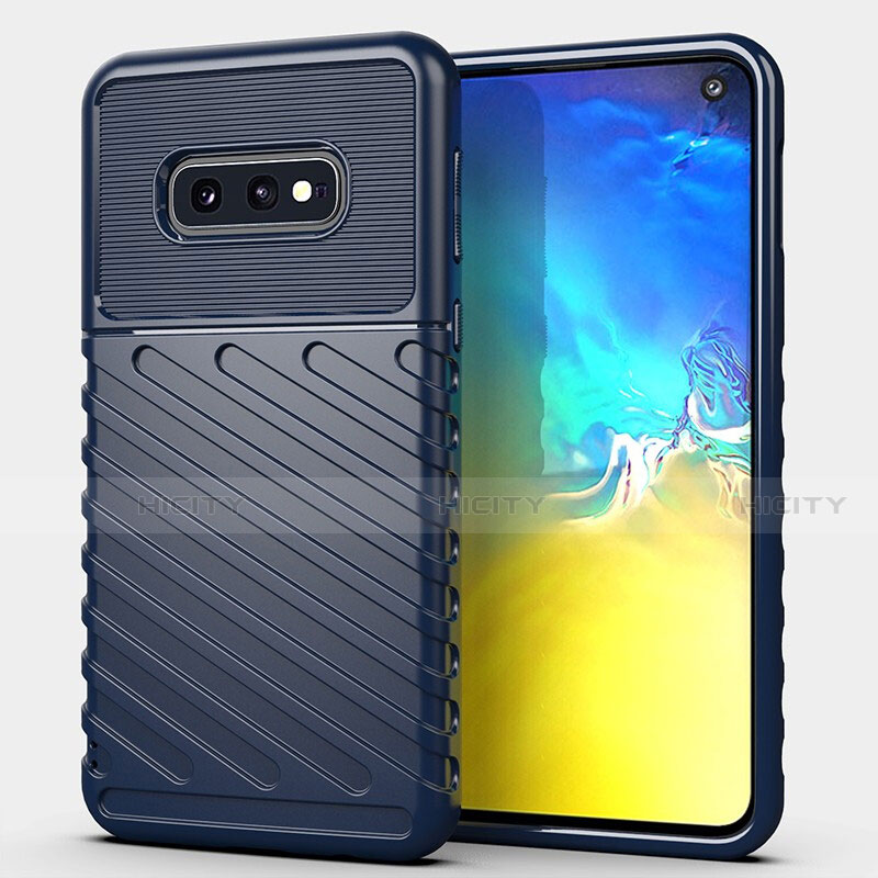 Custodia Silicone Ultra Sottile Morbida 360 Gradi Cover C08 per Samsung Galaxy S10e Blu
