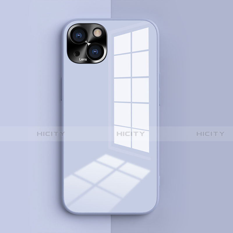 Custodia Silicone Ultra Sottile Morbida 360 Gradi Cover G01 per Apple iPhone 13 Mini Cielo Blu