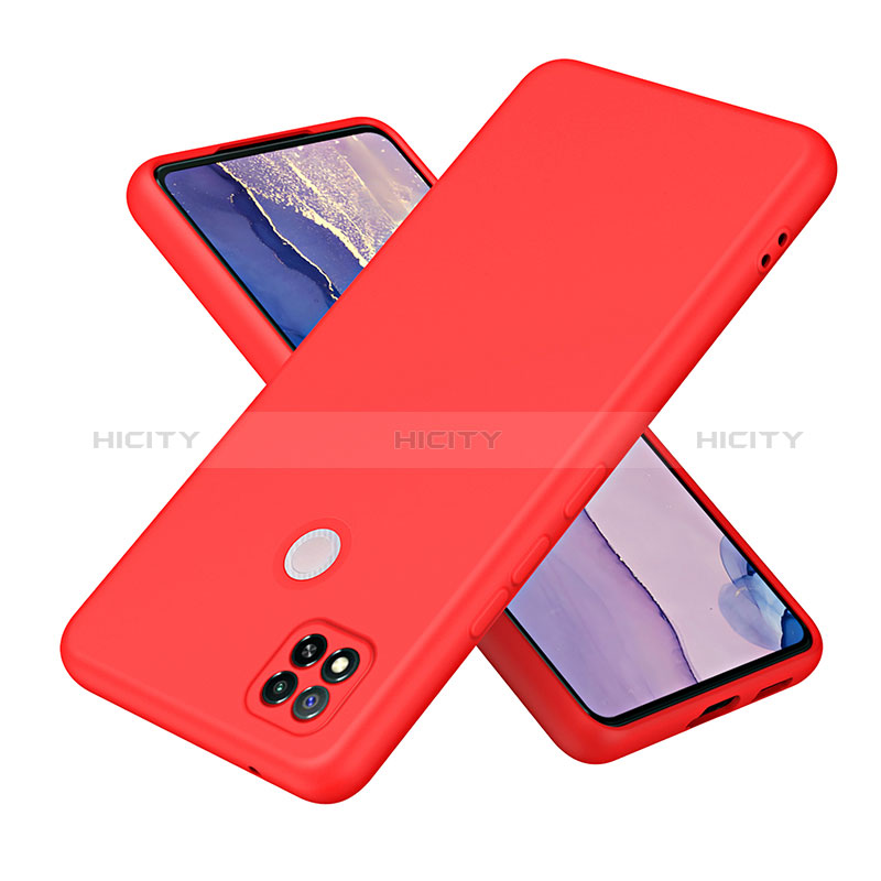Custodia Silicone Ultra Sottile Morbida 360 Gradi Cover H01P per Xiaomi Redmi 9C NFC Rosso