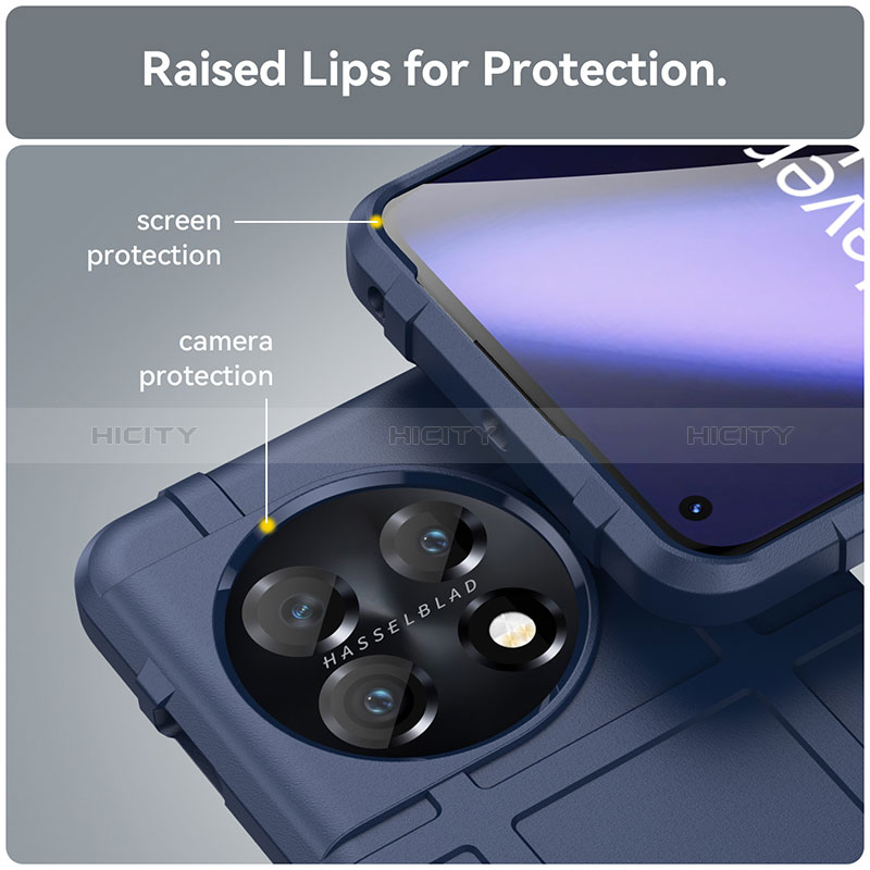 Custodia Silicone Ultra Sottile Morbida 360 Gradi Cover J01S per OnePlus 11 5G