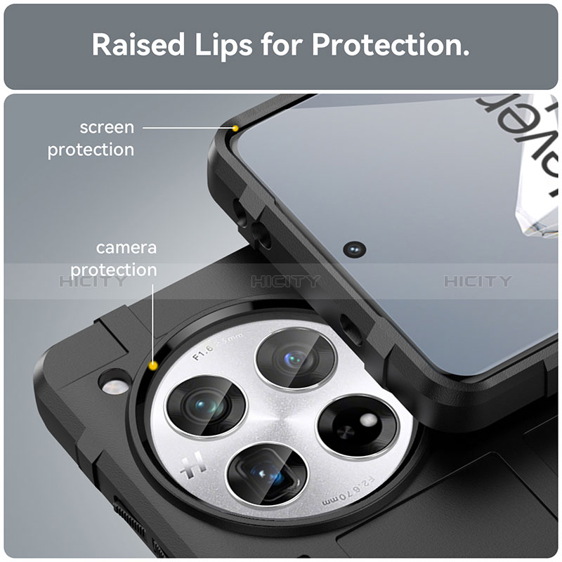 Custodia Silicone Ultra Sottile Morbida 360 Gradi Cover J01S per OnePlus 12 5G