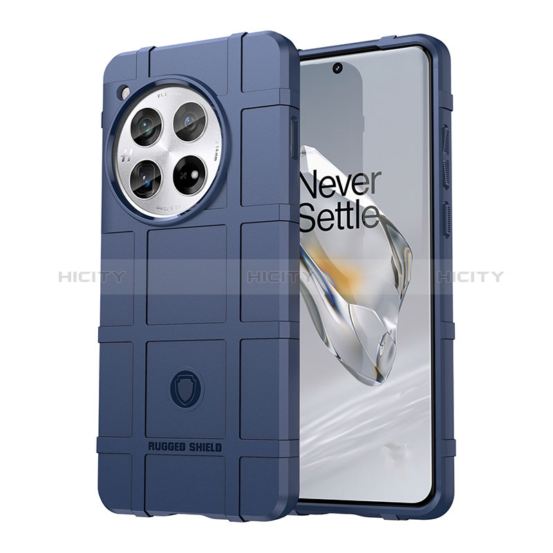 Custodia Silicone Ultra Sottile Morbida 360 Gradi Cover J01S per OnePlus 12R 5G Blu