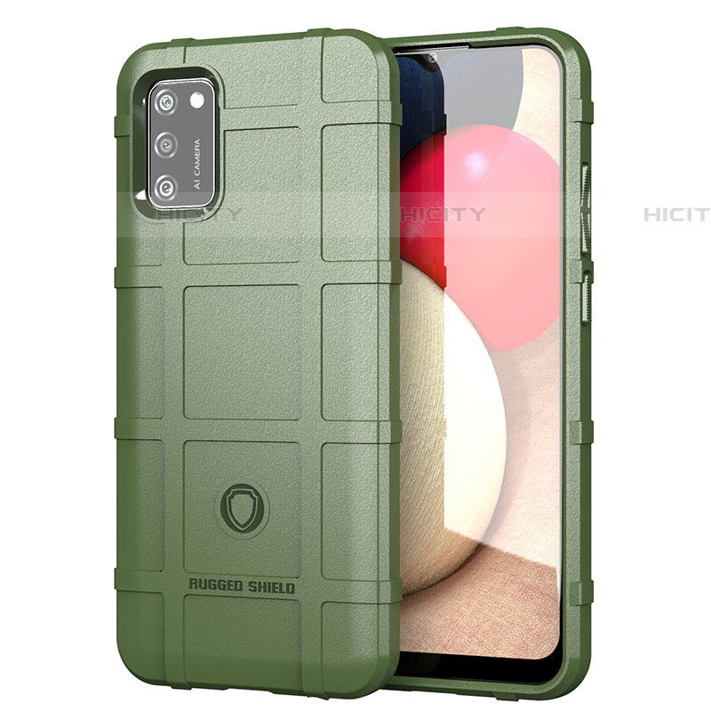 Custodia Silicone Ultra Sottile Morbida 360 Gradi Cover J01S per Samsung Galaxy A03s Verde