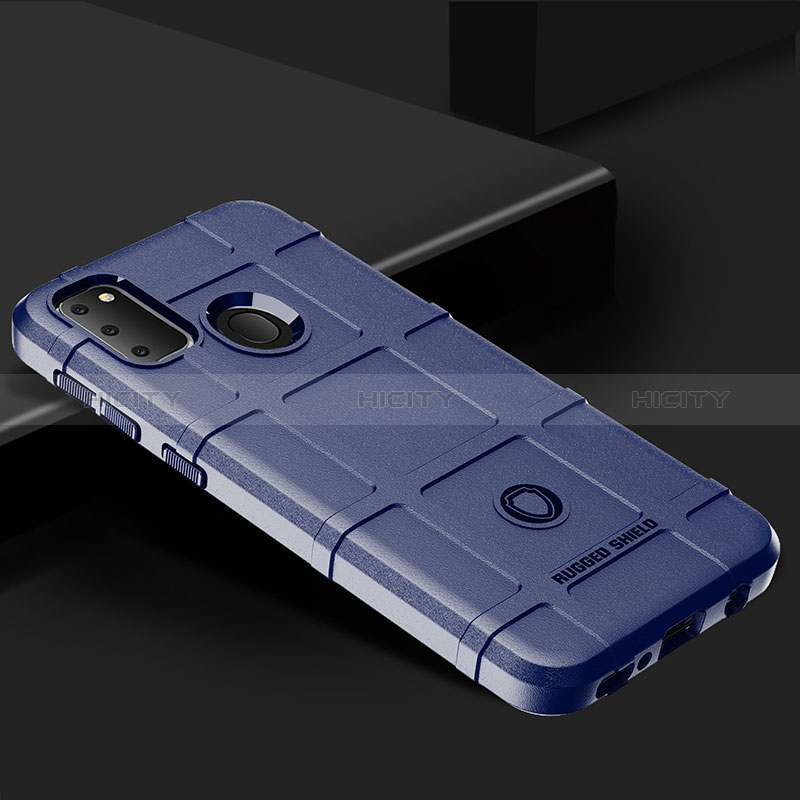 Custodia Silicone Ultra Sottile Morbida 360 Gradi Cover J01S per Samsung Galaxy M21 Blu