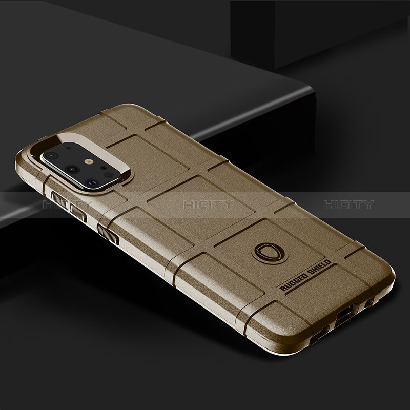 Custodia Silicone Ultra Sottile Morbida 360 Gradi Cover J01S per Samsung Galaxy S20 Plus 5G Marrone