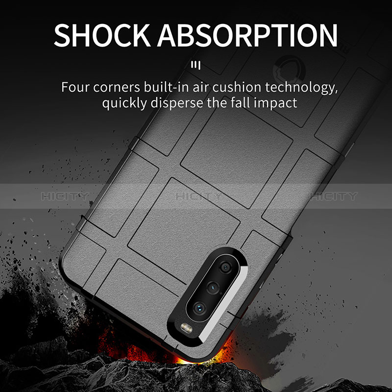 Custodia Silicone Ultra Sottile Morbida 360 Gradi Cover J01S per Sony Xperia 10 III