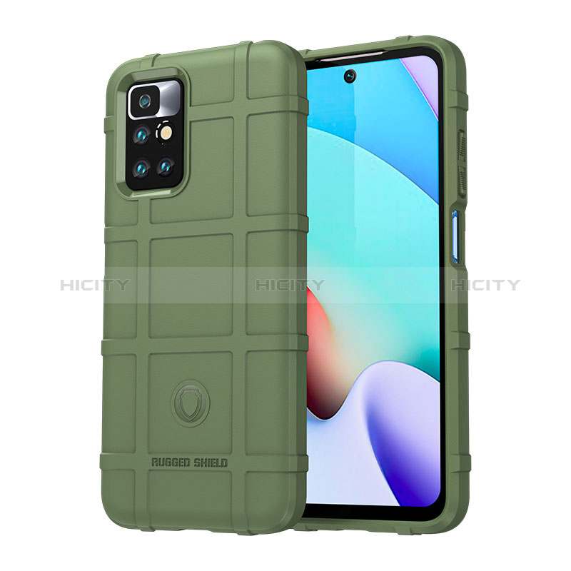 Custodia Silicone Ultra Sottile Morbida 360 Gradi Cover J01S per Xiaomi Redmi 10 Prime (2022) Verde