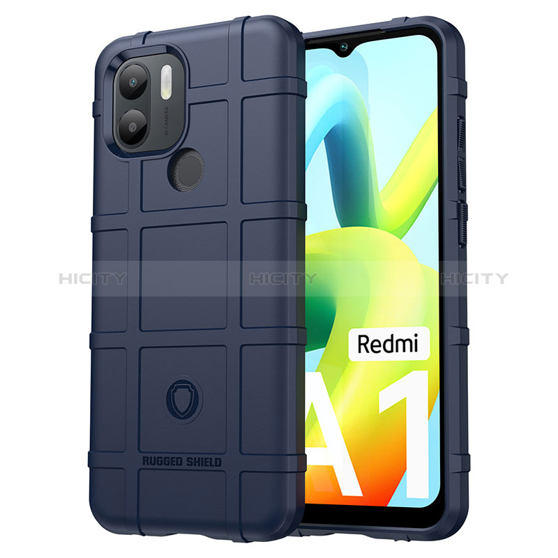 Custodia Silicone Ultra Sottile Morbida 360 Gradi Cover J01S per Xiaomi Redmi A1 Plus Blu