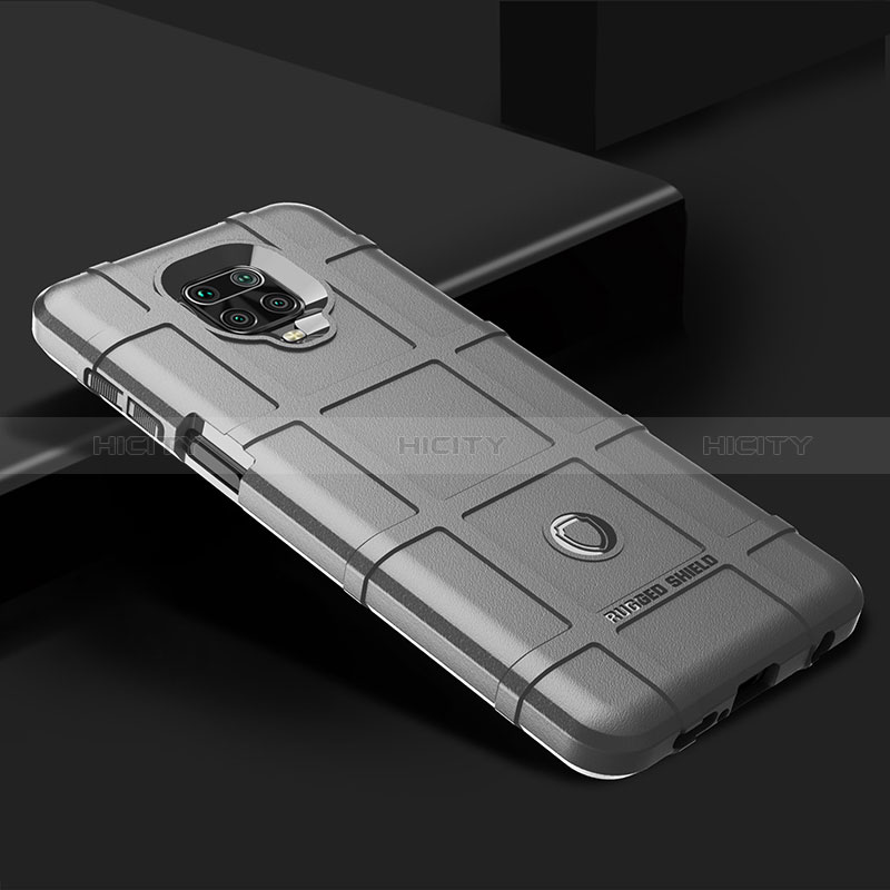 Custodia Silicone Ultra Sottile Morbida 360 Gradi Cover J01S per Xiaomi Redmi Note 9 Pro Grigio