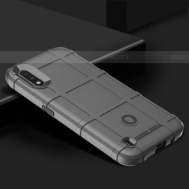 Custodia Silicone Ultra Sottile Morbida 360 Gradi Cover J02S per Samsung Galaxy A01 SM-A015 Grigio