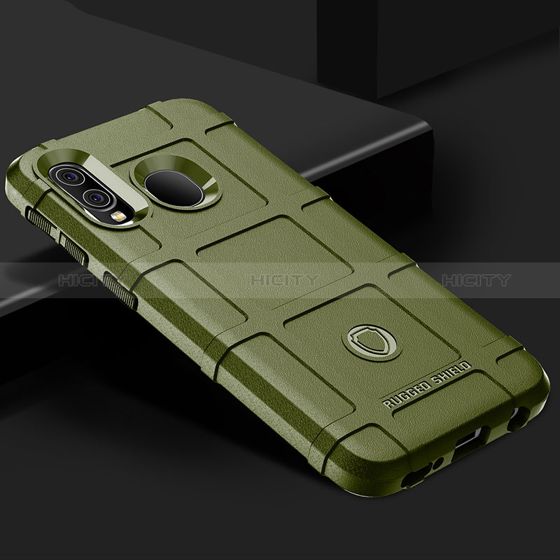 Custodia Silicone Ultra Sottile Morbida 360 Gradi Cover J02S per Samsung Galaxy A40 Verde