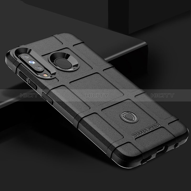 Custodia Silicone Ultra Sottile Morbida 360 Gradi Cover J02S per Samsung Galaxy M40 Nero