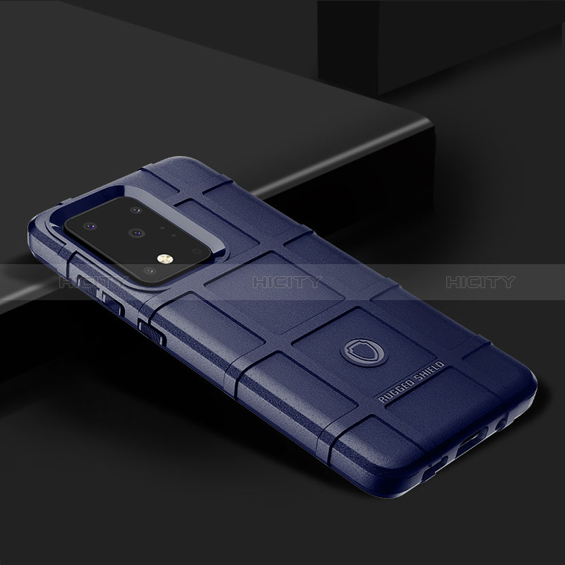 Custodia Silicone Ultra Sottile Morbida 360 Gradi Cover J02S per Samsung Galaxy S20 Ultra 5G Blu