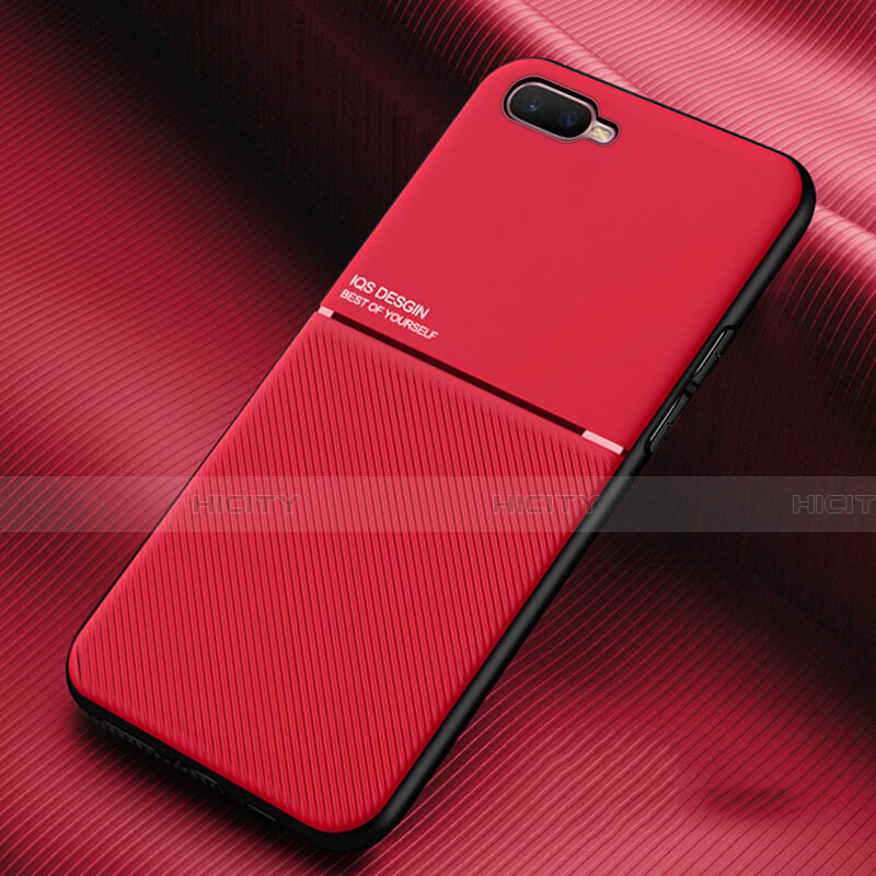 Custodia Silicone Ultra Sottile Morbida 360 Gradi Cover L01 per Oppo R17 Neo Rosso