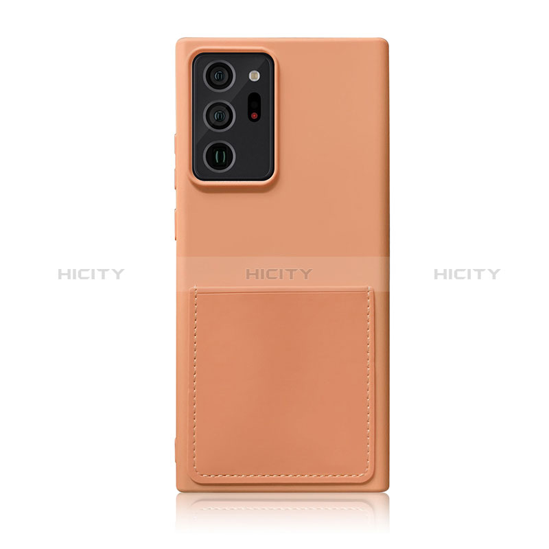 Custodia Silicone Ultra Sottile Morbida 360 Gradi Cover MJ1 per Samsung Galaxy Note 20 Ultra 5G Arancione