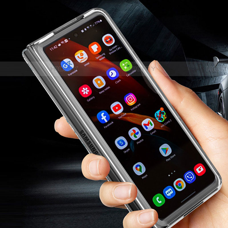 Custodia Silicone Ultra Sottile Morbida 360 Gradi Cover MJ2 per Samsung Galaxy Z Fold4 5G