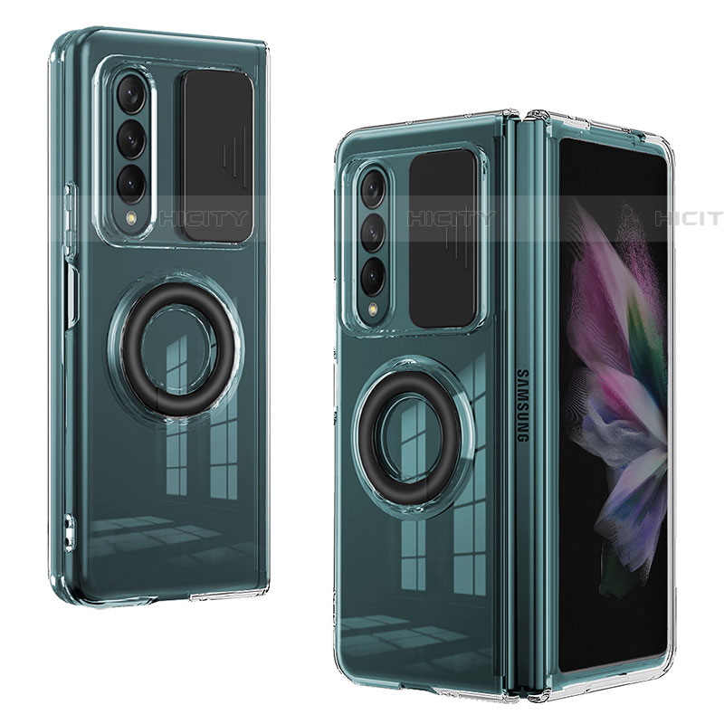 Custodia Silicone Ultra Sottile Morbida 360 Gradi Cover MJ2 per Samsung Galaxy Z Fold4 5G Nero