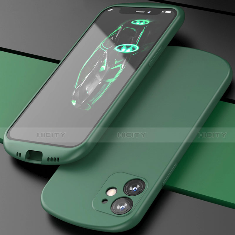 Custodia Silicone Ultra Sottile Morbida 360 Gradi Cover N01 per Apple iPhone 12 Mini Verde