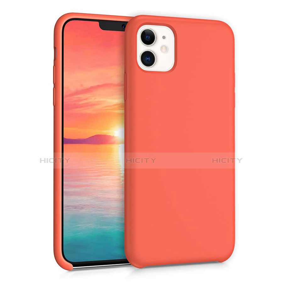 Custodia Silicone Ultra Sottile Morbida 360 Gradi Cover per Apple iPhone 11 Arancione