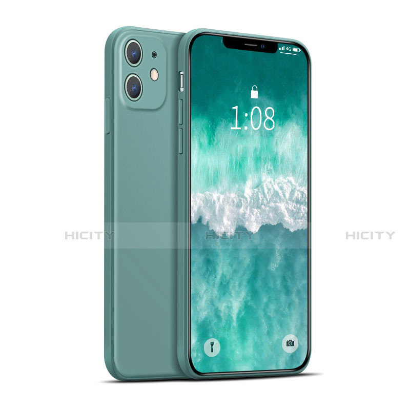 Custodia Silicone Ultra Sottile Morbida 360 Gradi Cover per Apple iPhone 12 Mini Verde