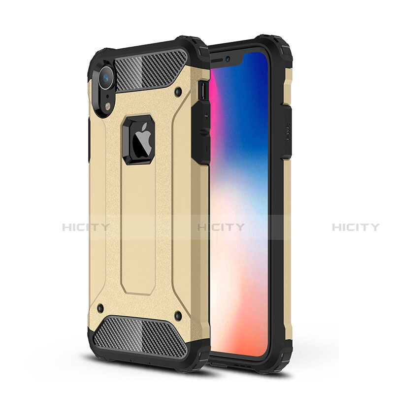 Custodia Silicone Ultra Sottile Morbida 360 Gradi Cover per Apple iPhone XR Oro