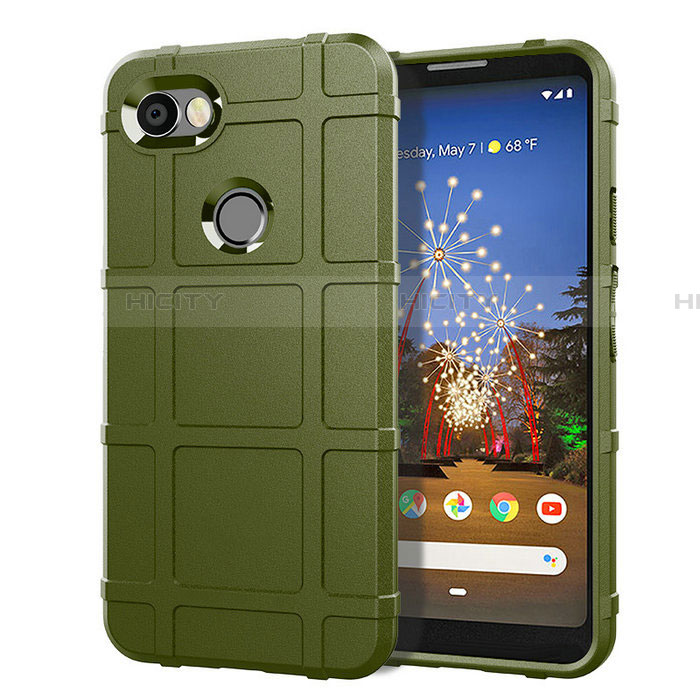 Custodia Silicone Ultra Sottile Morbida 360 Gradi Cover per Google Pixel 3a Verde