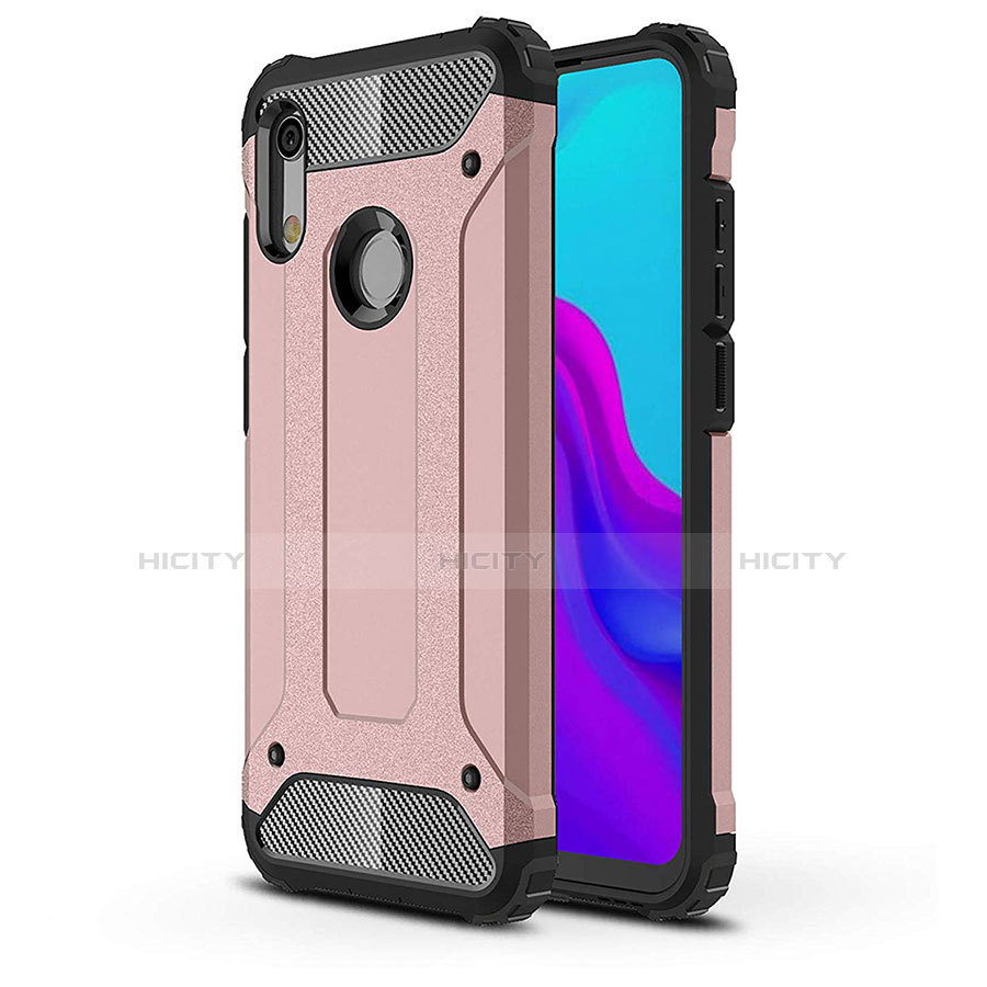 Custodia Silicone Ultra Sottile Morbida 360 Gradi Cover per Huawei Honor 8A Oro Rosa