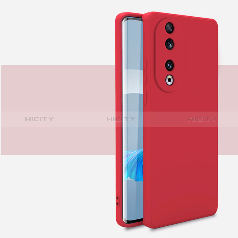 Custodia Silicone Ultra Sottile Morbida 360 Gradi Cover per Huawei Honor 90 5G Rosso
