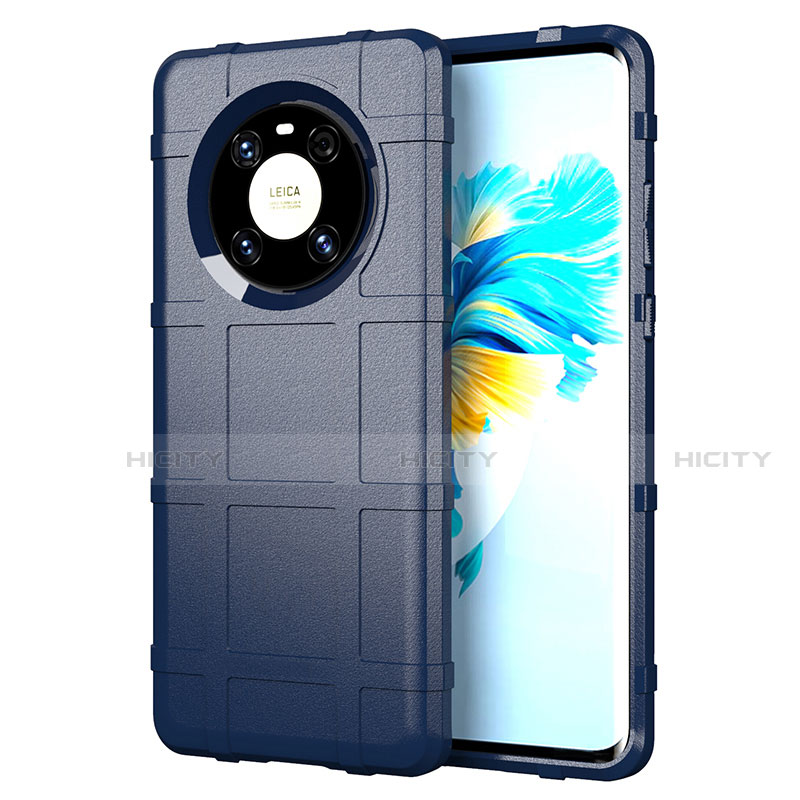 Custodia Silicone Ultra Sottile Morbida 360 Gradi Cover per Huawei Mate 40 Blu