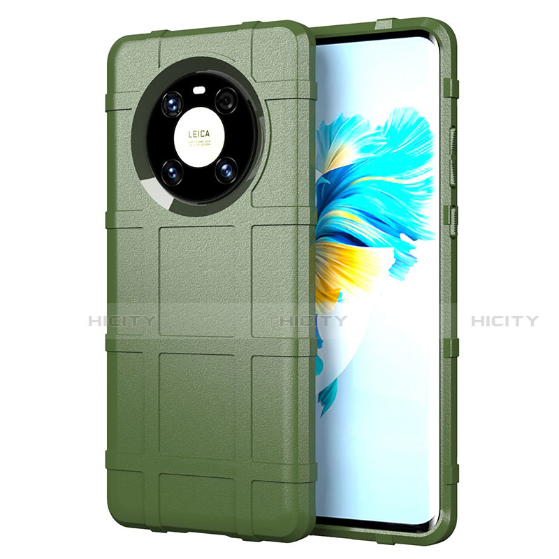 Custodia Silicone Ultra Sottile Morbida 360 Gradi Cover per Huawei Mate 40E 4G Verde Militare