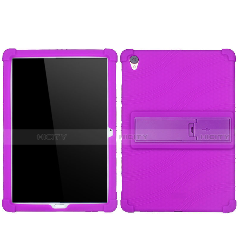 Custodia Silicone Ultra Sottile Morbida 360 Gradi Cover per Huawei MediaPad M6 10.8 Viola