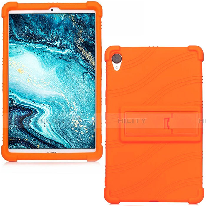 Custodia Silicone Ultra Sottile Morbida 360 Gradi Cover per Huawei MediaPad M6 8.4 Arancione