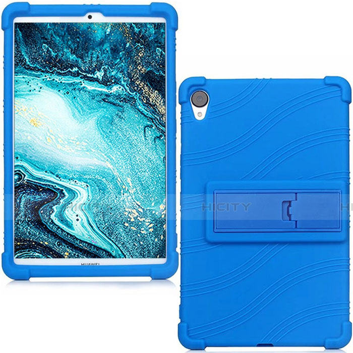 Custodia Silicone Ultra Sottile Morbida 360 Gradi Cover per Huawei MediaPad M6 8.4 Blu