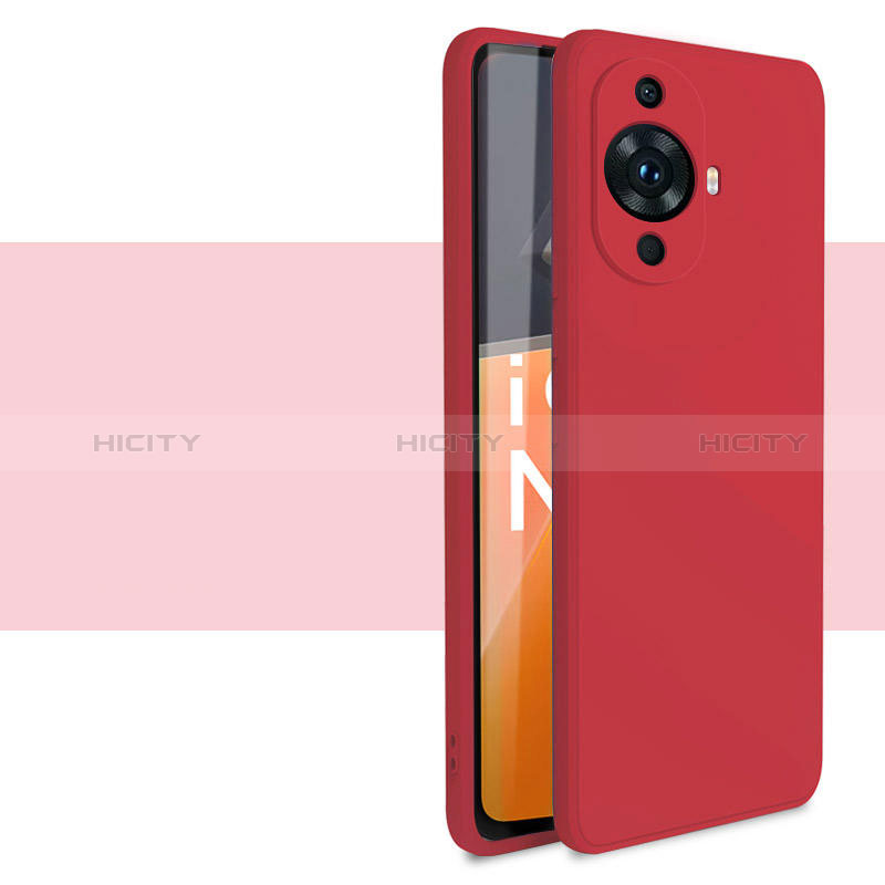 Custodia Silicone Ultra Sottile Morbida 360 Gradi Cover per Huawei Nova 11 Pro Rosso