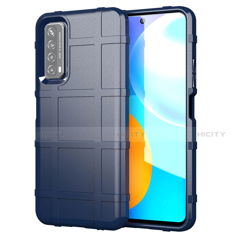 Custodia Silicone Ultra Sottile Morbida 360 Gradi Cover per Huawei P Smart (2021) Blu