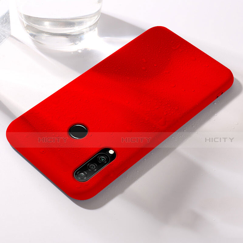 Custodia Silicone Ultra Sottile Morbida 360 Gradi Cover per Huawei P30 Lite New Edition Rosso
