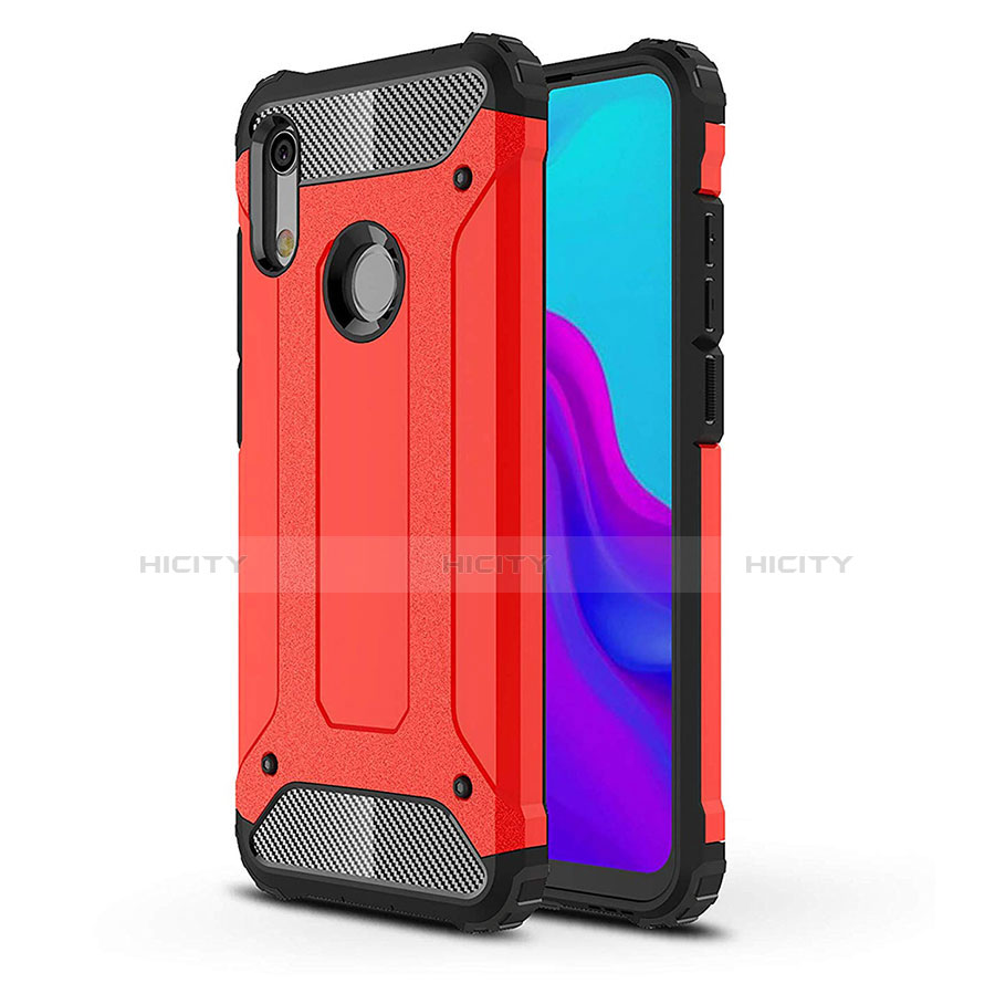 Custodia Silicone Ultra Sottile Morbida 360 Gradi Cover per Huawei Y6 Prime (2019) Rosso