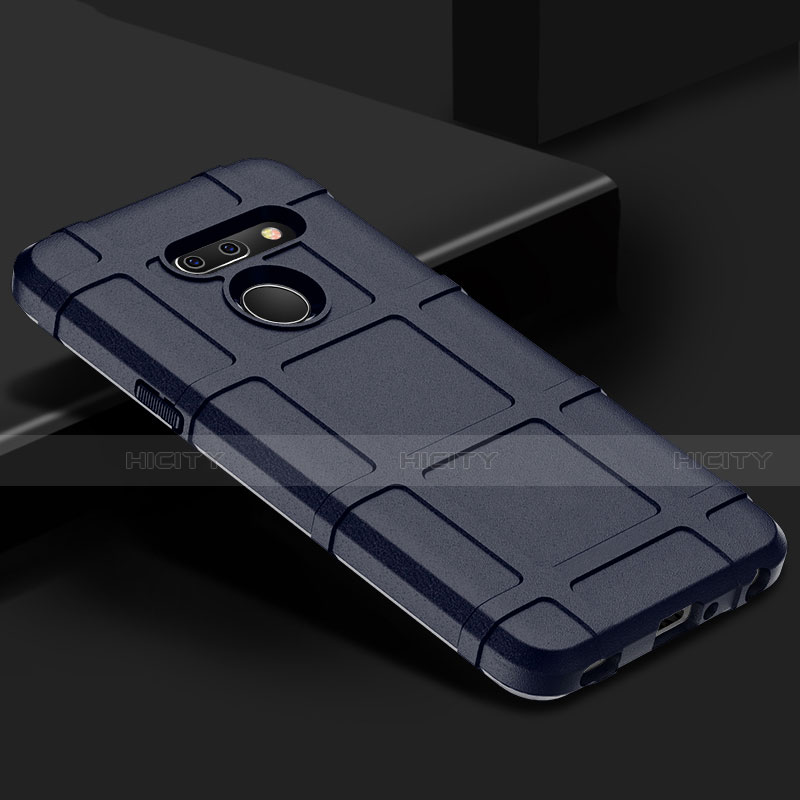 Custodia Silicone Ultra Sottile Morbida 360 Gradi Cover per LG G8 ThinQ Blu