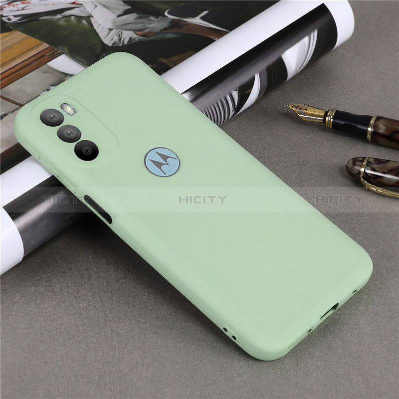 Custodia Silicone Ultra Sottile Morbida 360 Gradi Cover per Motorola Moto G31 Verde