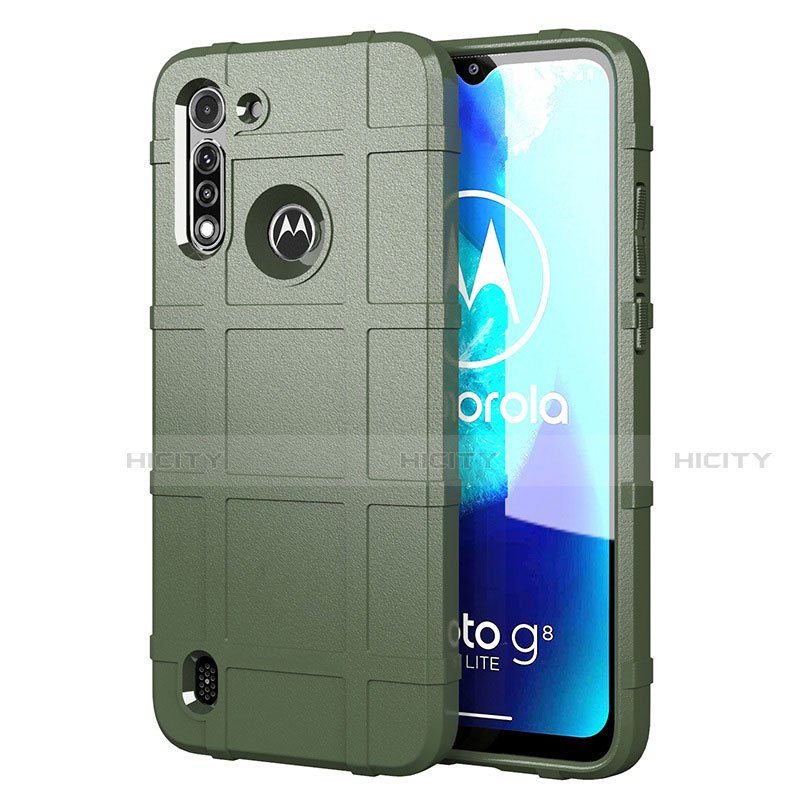 Custodia Silicone Ultra Sottile Morbida 360 Gradi Cover per Motorola Moto G8 Power Lite Verde