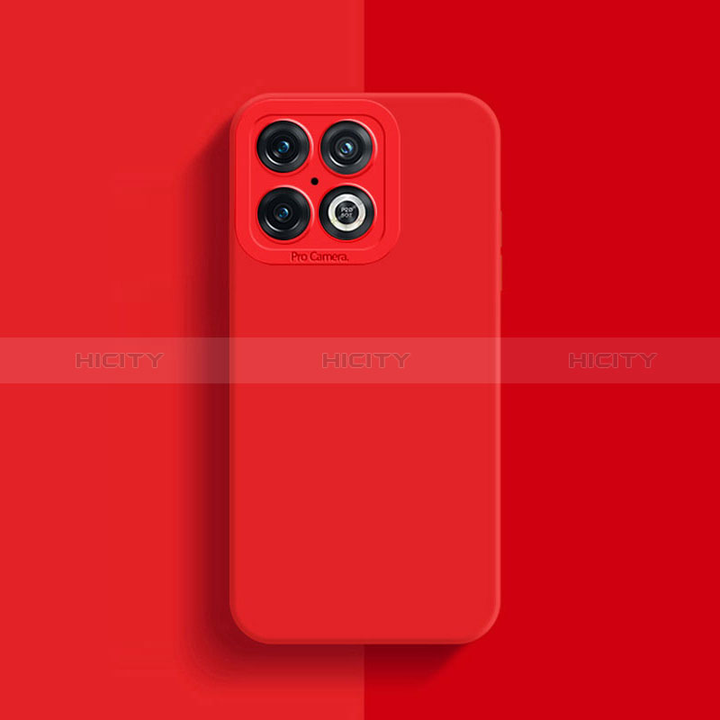Custodia Silicone Ultra Sottile Morbida 360 Gradi Cover per OnePlus 10 Pro 5G Rosso