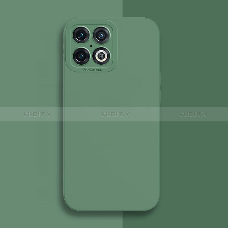 Custodia Silicone Ultra Sottile Morbida 360 Gradi Cover per OnePlus 10 Pro 5G Verde