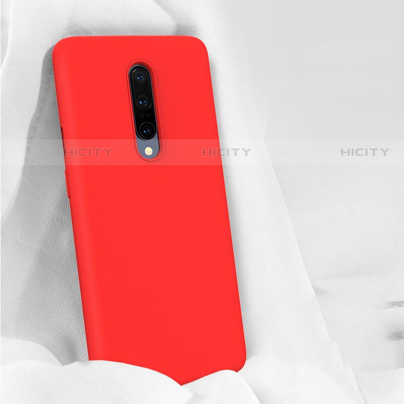 Custodia Silicone Ultra Sottile Morbida 360 Gradi Cover per OnePlus 7 Pro Rosso